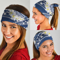 Polynesian Vintage Floral Neck Gaiter Navy Blue Motifs LT7 - Polynesian Pride