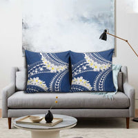 Polynesian Vintage Floral Pillow Cover Navy Blue Motifs LT7 - Polynesian Pride