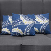 Polynesian Vintage Floral Pillow Cover Navy Blue Motifs LT7 - Polynesian Pride