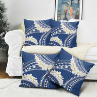 Polynesian Vintage Floral Pillow Cover Navy Blue Motifs LT7 - Polynesian Pride