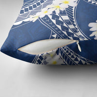 Polynesian Vintage Floral Pillow Cover Navy Blue Motifs LT7 - Polynesian Pride