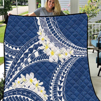 Polynesian Vintage Floral Quilt Navy Blue Motifs LT7 Navy Blue - Polynesian Pride