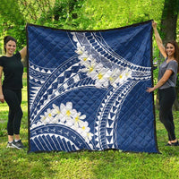 Polynesian Vintage Floral Quilt Navy Blue Motifs LT7 - Polynesian Pride