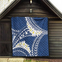 Polynesian Vintage Floral Quilt Navy Blue Motifs LT7 - Polynesian Pride