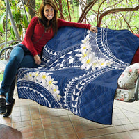 Polynesian Vintage Floral Quilt Navy Blue Motifs LT7 - Polynesian Pride