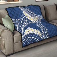 Polynesian Vintage Floral Quilt Navy Blue Motifs LT7 - Polynesian Pride