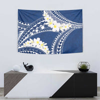 Polynesian Vintage Floral Tapestry Navy Blue Motifs LT7 - Polynesian Pride