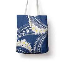 Polynesian Vintage Floral Tote Bag Navy Blue Motifs LT7 - Polynesian Pride