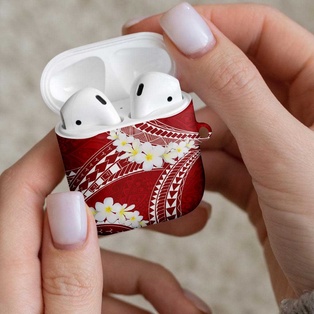 Polynesian Vintage Floral AirPods Case Scarlet Motifs LT7 - Polynesian Pride