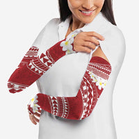 Polynesian Vintage Floral Arm Sleeves Scarlet Motifs LT7 - Polynesian Pride
