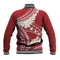 Polynesian Vintage Floral Baseball Jacket Scarlet Motifs LT7 - Polynesian Pride