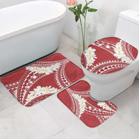 Polynesian Vintage Floral Bathroom Set Scarlet Motifs LT7 - Polynesian Pride
