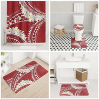 Polynesian Vintage Floral Bathroom Set Scarlet Motifs LT7 - Polynesian Pride