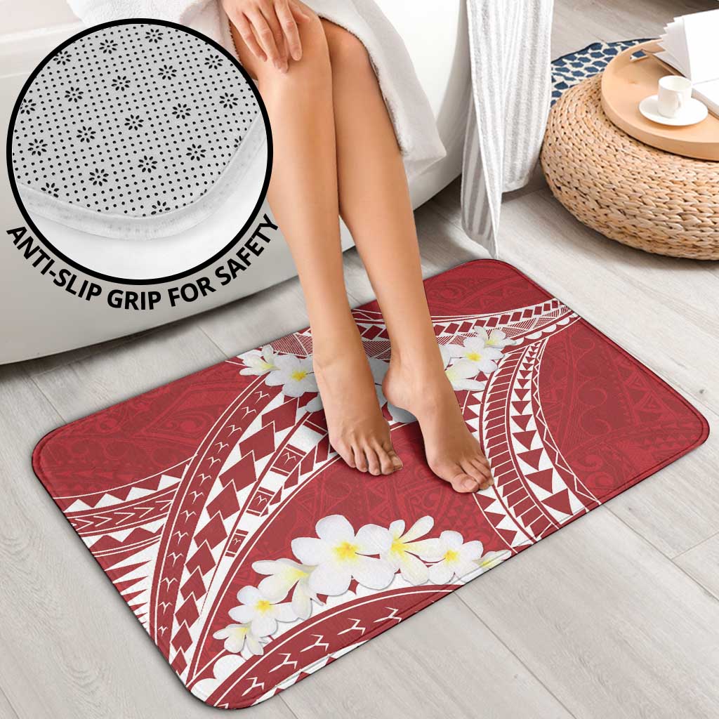 Polynesian Vintage Floral Bathroom Set Scarlet Motifs LT7 - Polynesian Pride