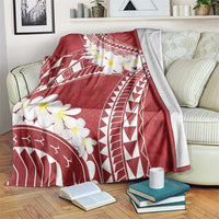 Polynesian Vintage Floral Blanket Scarlet Motifs LT7 Scarlet - Polynesian Pride