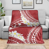 Polynesian Vintage Floral Blanket Scarlet Motifs LT7 - Polynesian Pride