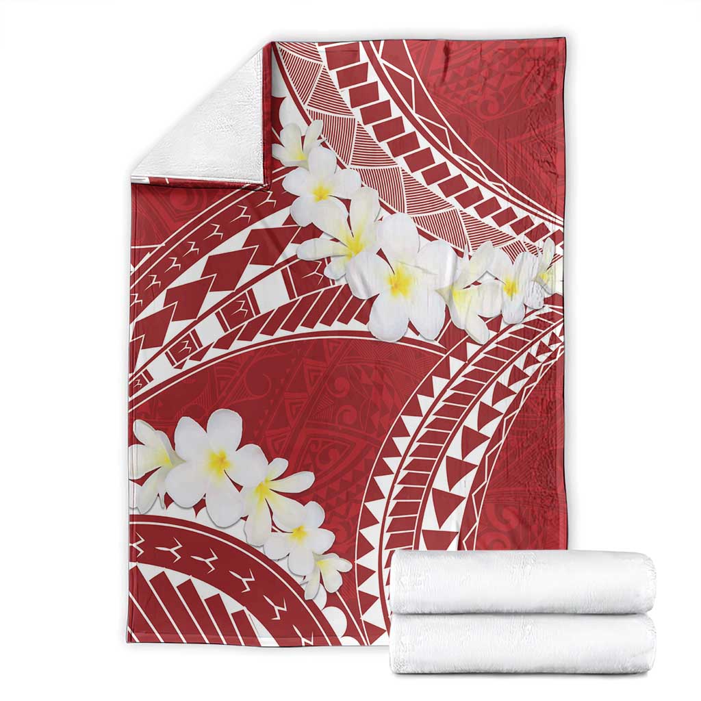 Polynesian Vintage Floral Blanket Scarlet Motifs LT7 - Polynesian Pride