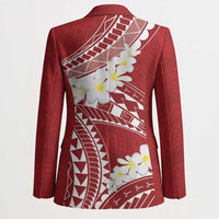 Polynesian Vintage Floral Blazer Scarlet Motifs LT7 - Polynesian Pride