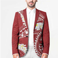 Polynesian Vintage Floral Blazer Scarlet Motifs LT7 - Polynesian Pride