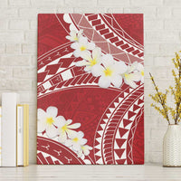 Polynesian Vintage Floral Canvas Wall Art Scarlet Motifs LT7 Without Frame Scarlet - Polynesian Pride