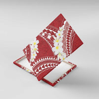 Polynesian Vintage Floral Canvas Wall Art Scarlet Motifs LT7 With Frame Scarlet - Polynesian Pride