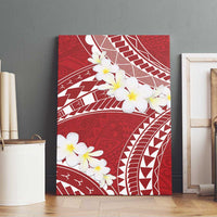 Polynesian Vintage Floral Canvas Wall Art Scarlet Motifs LT7 - Polynesian Pride