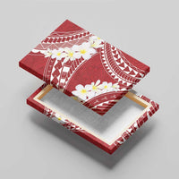 Polynesian Vintage Floral Canvas Wall Art Scarlet Motifs LT7 - Polynesian Pride