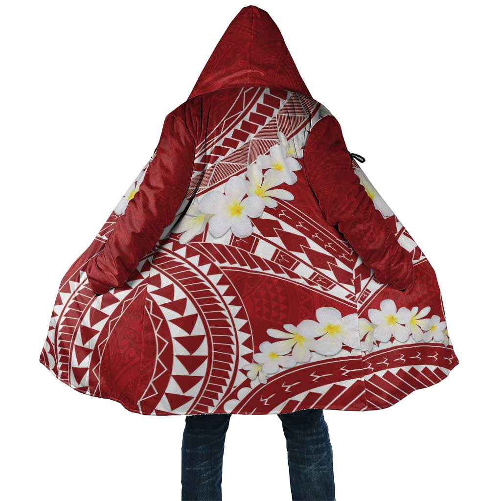 Polynesian Vintage Floral Cloak Scarlet Motifs LT7 Unisex Scarlet - Polynesian Pride