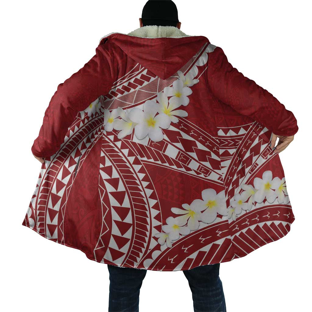 Polynesian Vintage Floral Cloak Scarlet Motifs LT7 - Polynesian Pride
