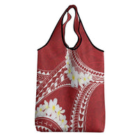 Polynesian Vintage Floral Grocery Bag Scarlet Motifs LT7 - Polynesian Pride
