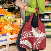 Polynesian Vintage Floral Grocery Bag Scarlet Motifs LT7 - Polynesian Pride