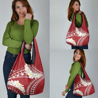Polynesian Vintage Floral Grocery Bag Scarlet Motifs LT7 - Polynesian Pride