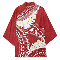 Polynesian Vintage Floral Kimono Scarlet Motifs LT7 - Polynesian Pride