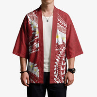 Polynesian Vintage Floral Kimono Scarlet Motifs LT7 - Polynesian Pride