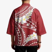 Polynesian Vintage Floral Kimono Scarlet Motifs LT7 - Polynesian Pride