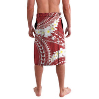 Polynesian Vintage Floral Lavalava Scarlet Motifs LT7 - Polynesian Pride