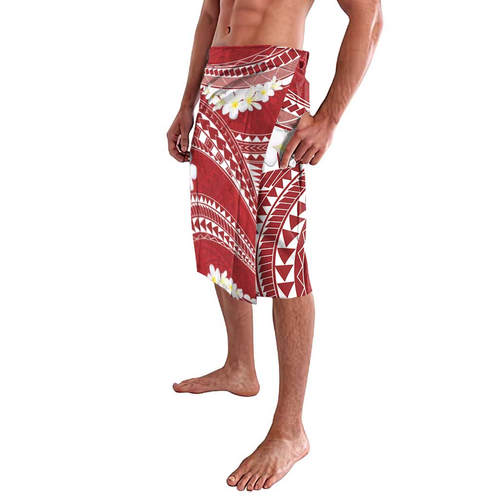 Polynesian Vintage Floral Lavalava Scarlet Motifs LT7 - Polynesian Pride