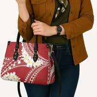 Polynesian Vintage Floral Leather Bag Scarlet Motifs LT7 - Polynesian Pride