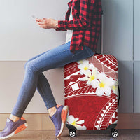 Polynesian Vintage Floral Luggage Cover Scarlet Motifs LT7 - Polynesian Pride