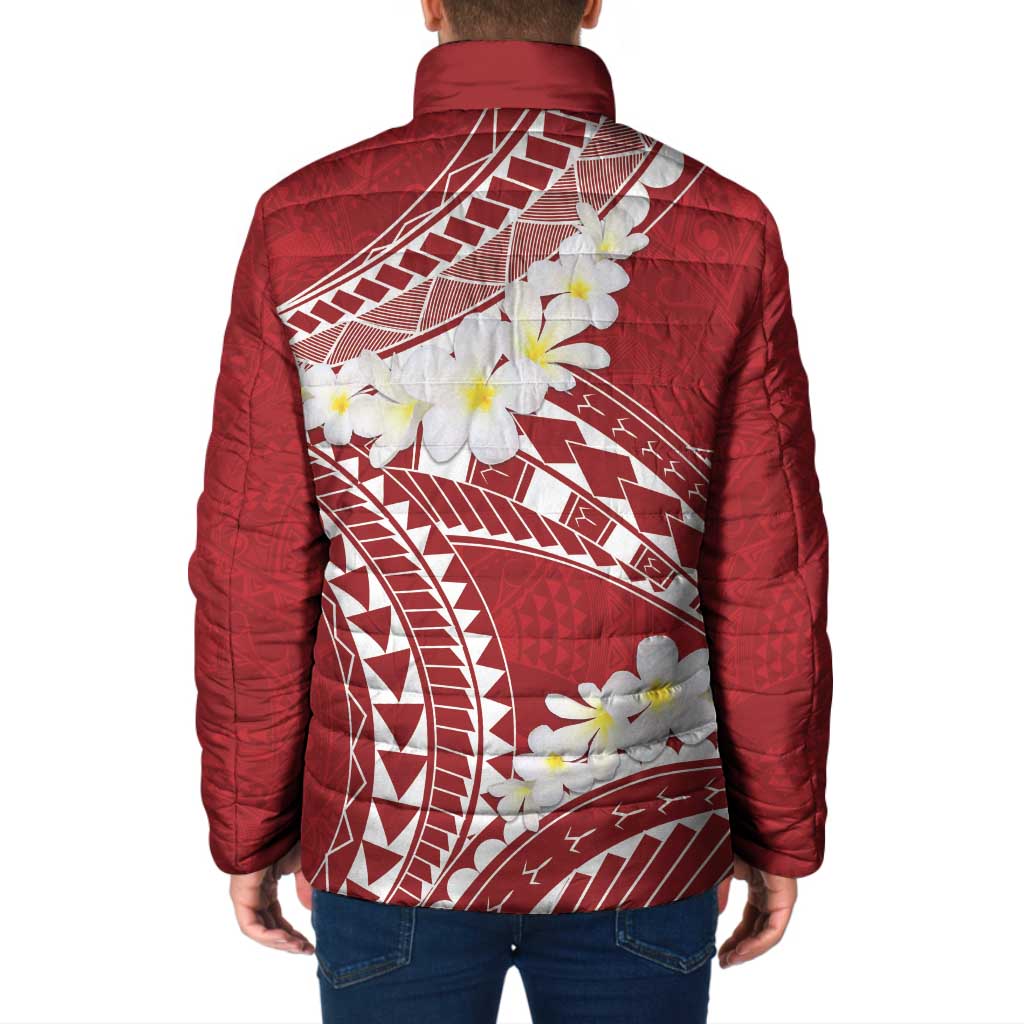 Polynesian Vintage Floral Padded Jacket Scarlet Motifs LT7 - Polynesian Pride