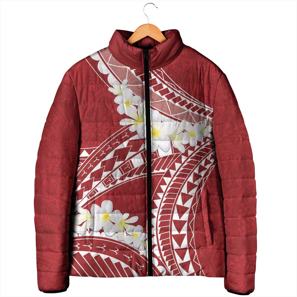 Polynesian Vintage Floral Padded Jacket Scarlet Motifs LT7 - Polynesian Pride