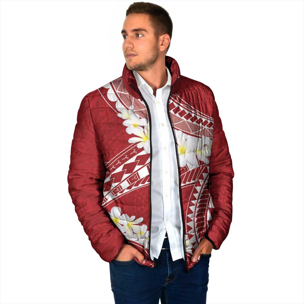 Polynesian Vintage Floral Padded Jacket Scarlet Motifs LT7 - Polynesian Pride