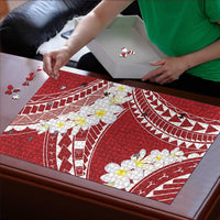 Polynesian Vintage Floral Puzzle Scarlet Motifs LT7 - Polynesian Pride