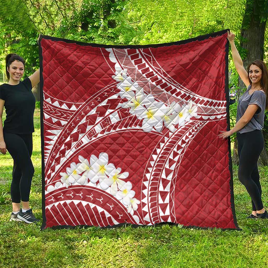 Polynesian Vintage Floral Quilt Scarlet Motifs LT7 - Polynesian Pride