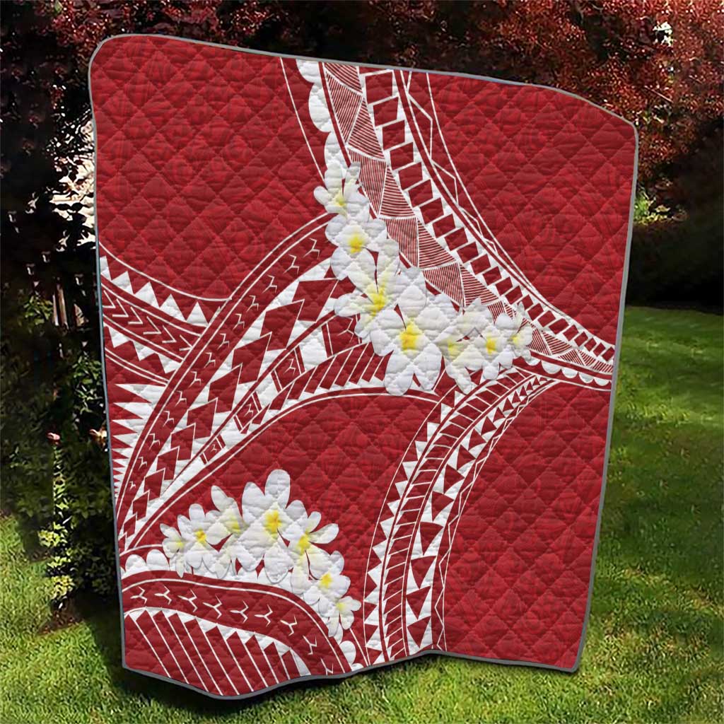 Polynesian Vintage Floral Quilt Scarlet Motifs LT7 - Polynesian Pride