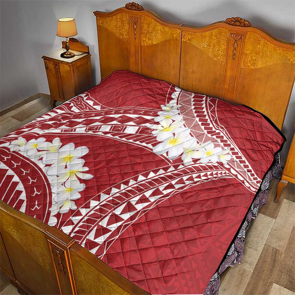 Polynesian Vintage Floral Quilt Scarlet Motifs LT7 - Polynesian Pride