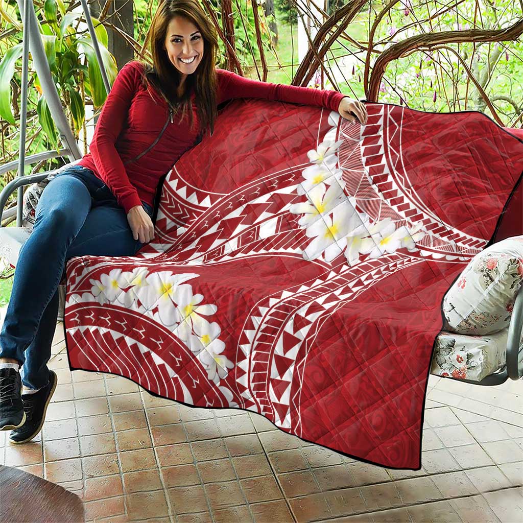 Polynesian Vintage Floral Quilt Scarlet Motifs LT7 - Polynesian Pride