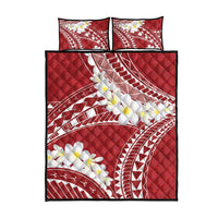 Polynesian Vintage Floral Quilt Bed Set Scarlet Motifs LT7 - Polynesian Pride