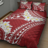 Polynesian Vintage Floral Quilt Bed Set Scarlet Motifs LT7 - Polynesian Pride