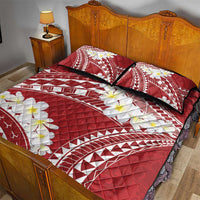 Polynesian Vintage Floral Quilt Bed Set Scarlet Motifs LT7 - Polynesian Pride